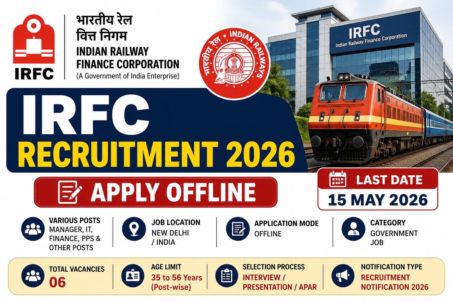 IRFC Recruitment 2026